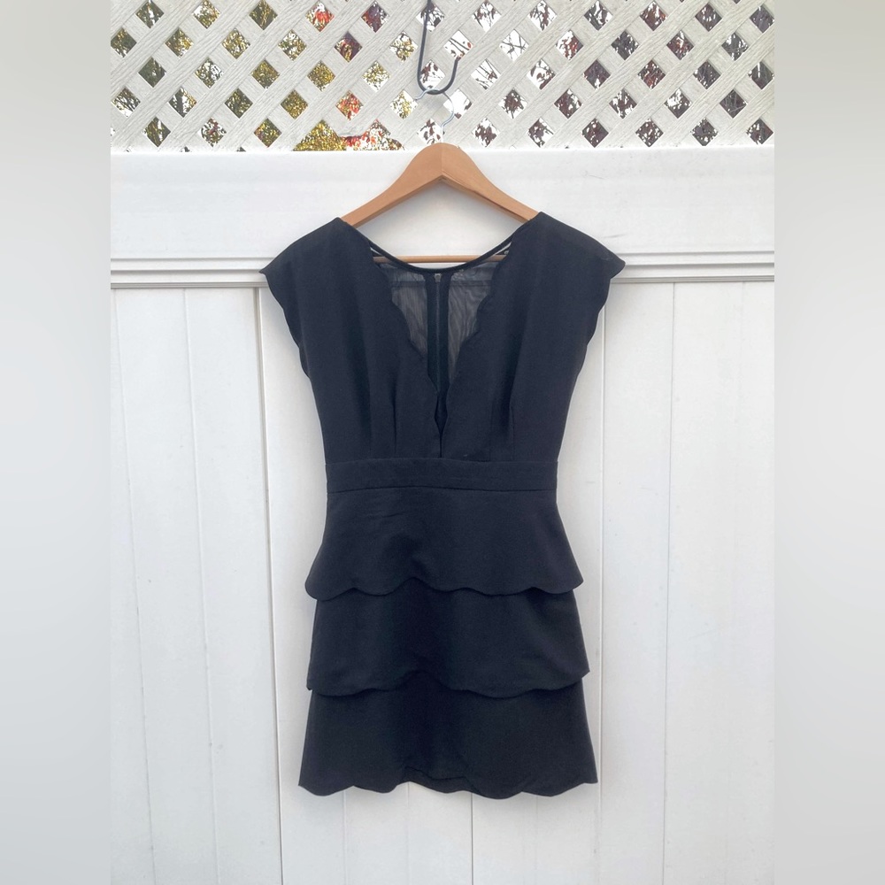 Urban outfitters dress size 0 mesh see-through peplum